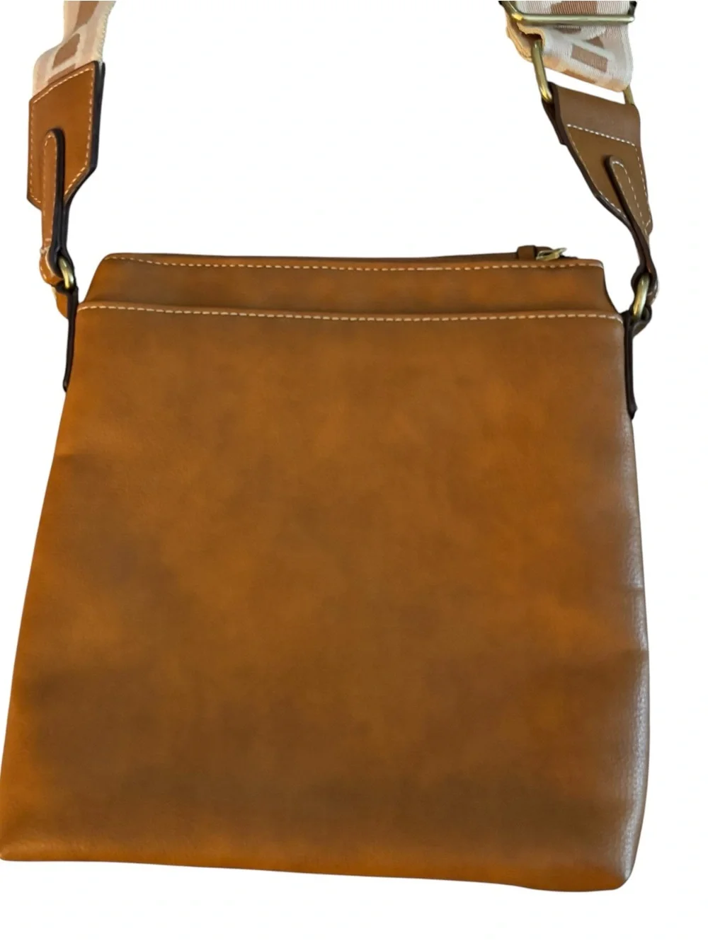 Lucky Brand Lani Vegan Leather Crossbody Bag Dachshund Logo Strap